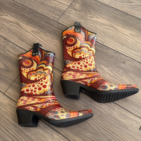 Nomad Yippy rain boots Turquoise Monet color - Picture 1 of 9